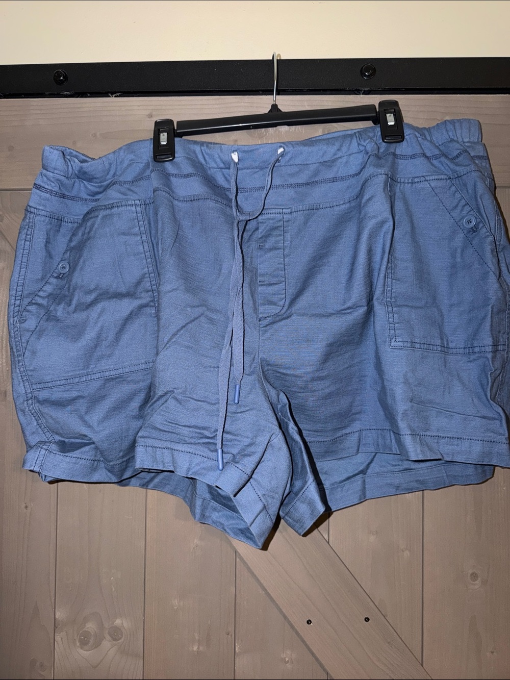 intro. blue shorts